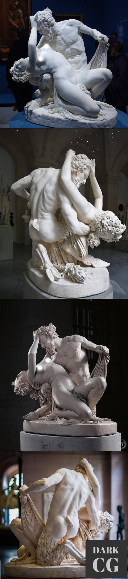 Satyre et bacchante James Pradier, Louvre Paris, France – 3D Print