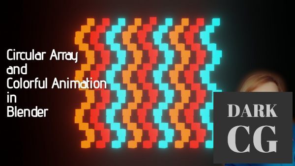 Circular Array and Colorful Animation in Blender