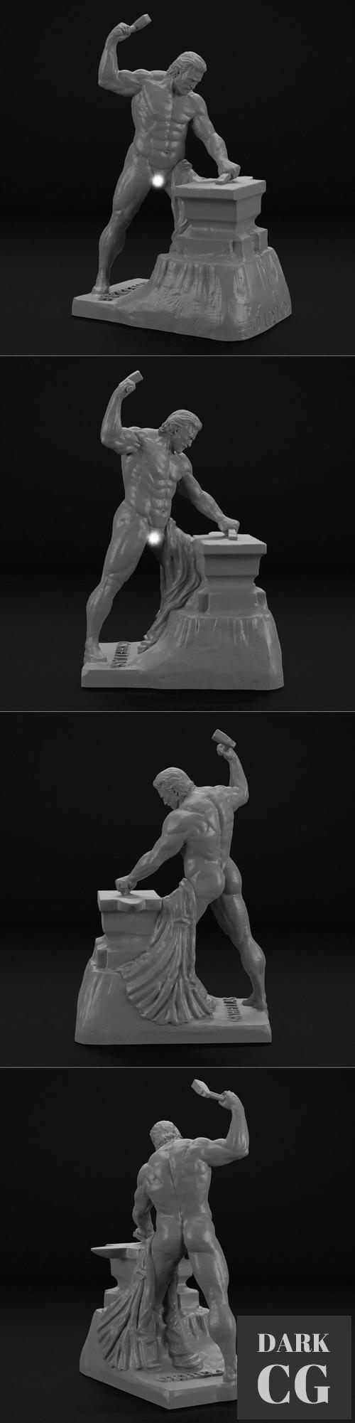 3D Model Hephaestus Greek Olympian God of Fire 3D Print