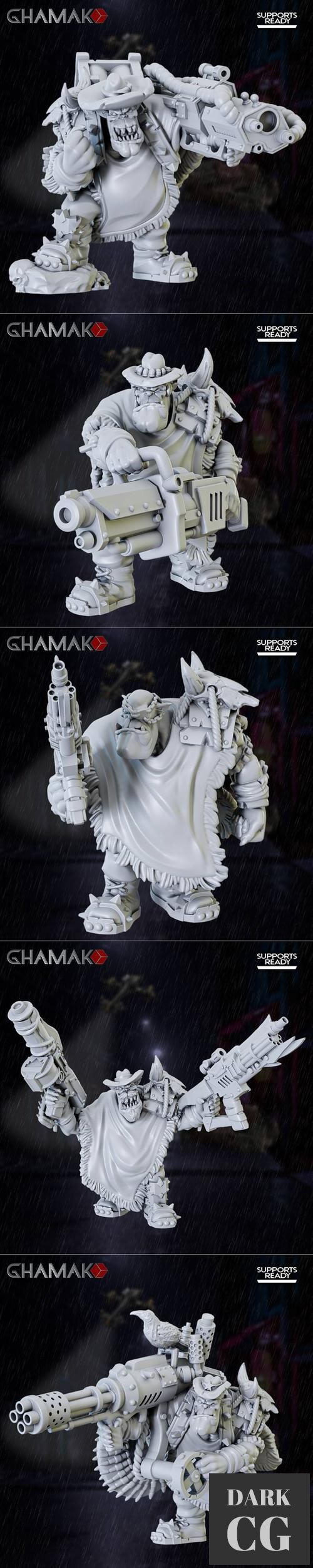 3D Model Ghamak Sci Fi Ork Sharpshotah 1 5 May 2022 3D Print