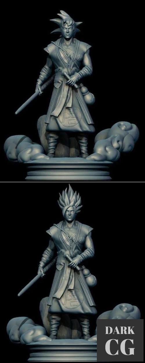 3D Model Goku Dragon Ball Estilo Realista 3D Print
