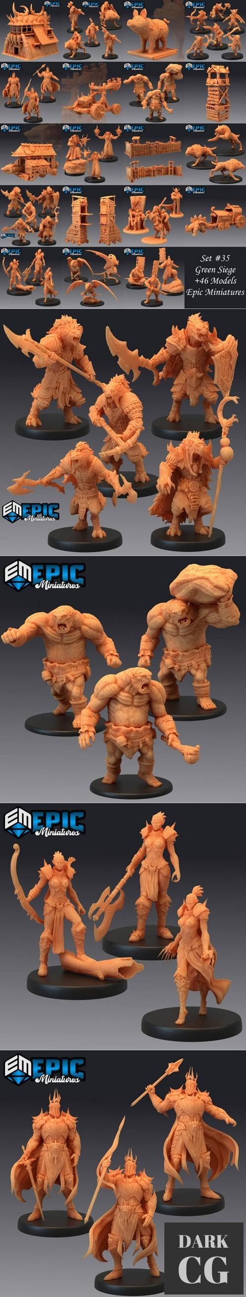 3D Model Epic Minis Green Siege 3D Print