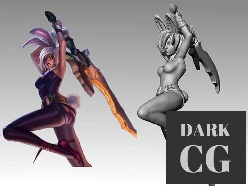 3D Model Battle Bunny Riven 3D Print