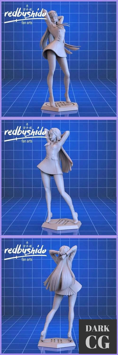 3D Model Zero Two FanArt 3D Print