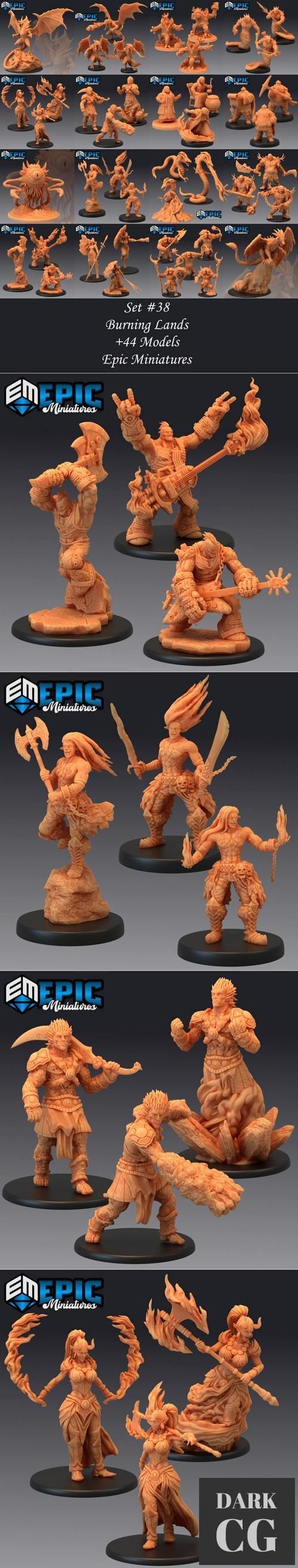 Epic Minis - Burning Lands – 3D Print