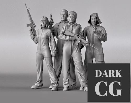 Money heist – 3D Print