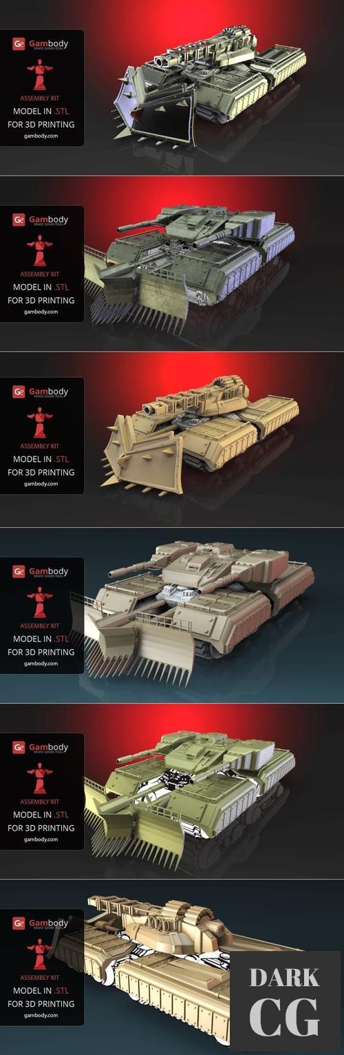 Mammoth Tank Accessories - Set 1-2 – 3D Print