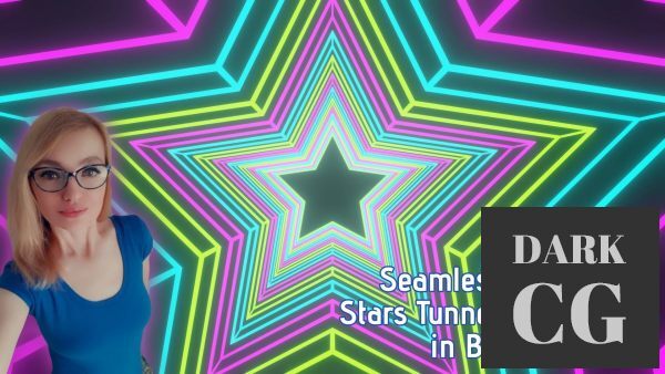 Seamless Looping Stars Tunnel Animations in Blender