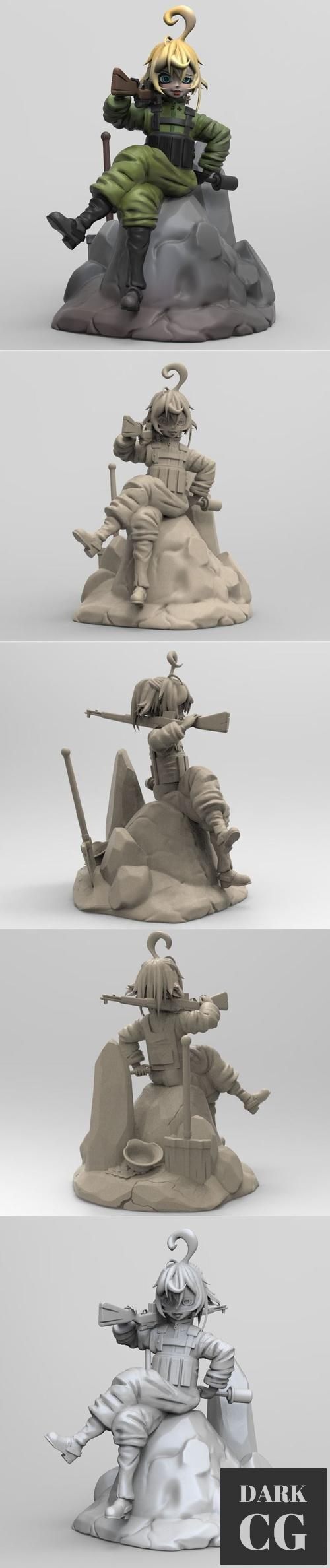 Tanya von Degurechaff – 3D Print