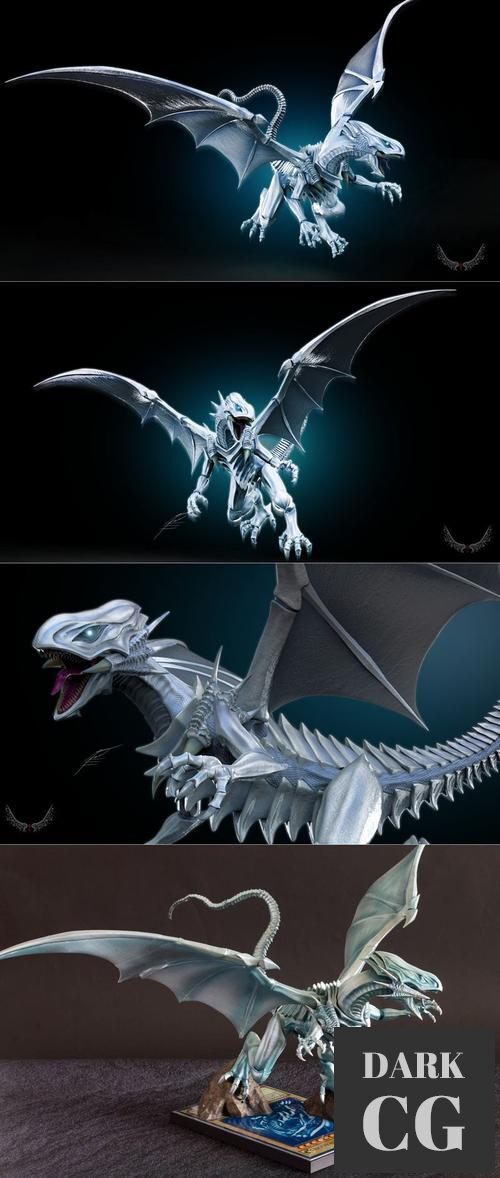 3D Model Blue Eyes White Dragon Yugioh 3D Print