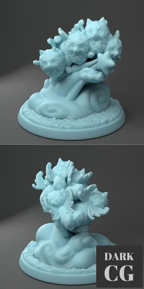 Pomeranian Fairy Swarm – 3D Print
