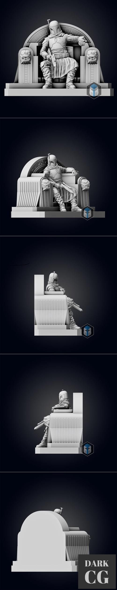 Boba Fett Figurine - Pose 6 – 3D Print