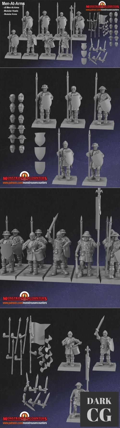 Breton Men-at-arms Units – 3D Print