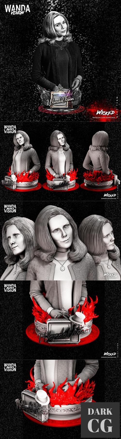 Wicked - Wanda Bust – 3D Print