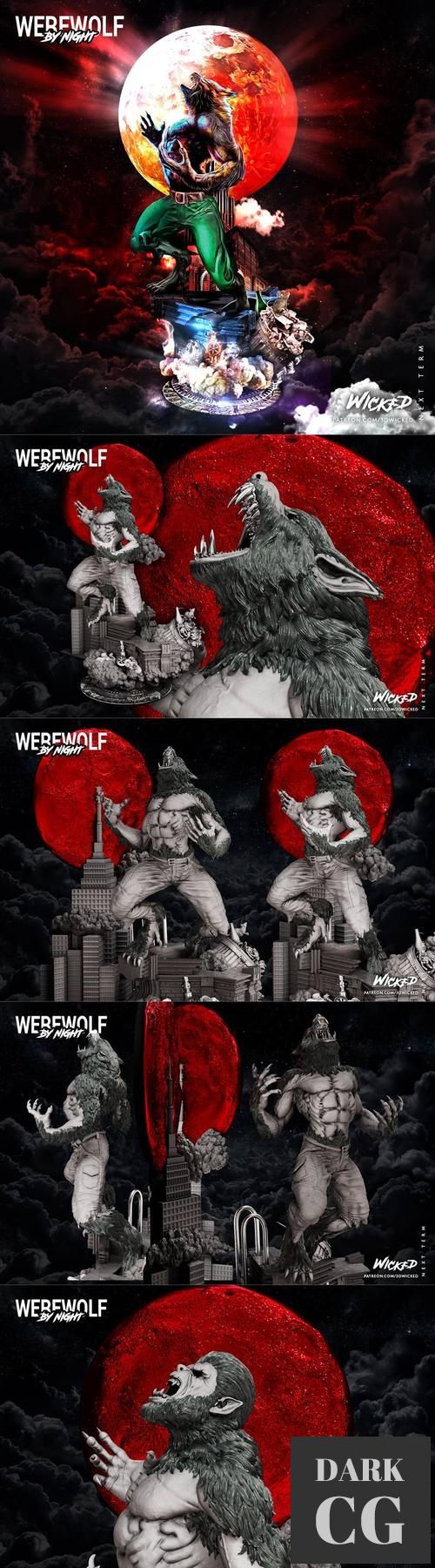 Wicked - Werewolf Sculpture – 3D Print