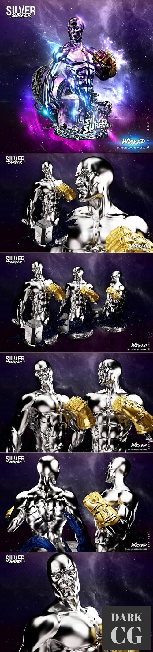 Wicked - Silver Surfer Bust – 3D Print