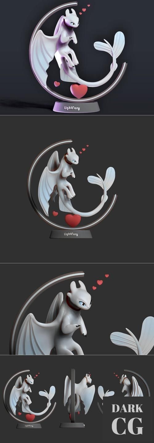 Light Fury Dragon – 3D Print