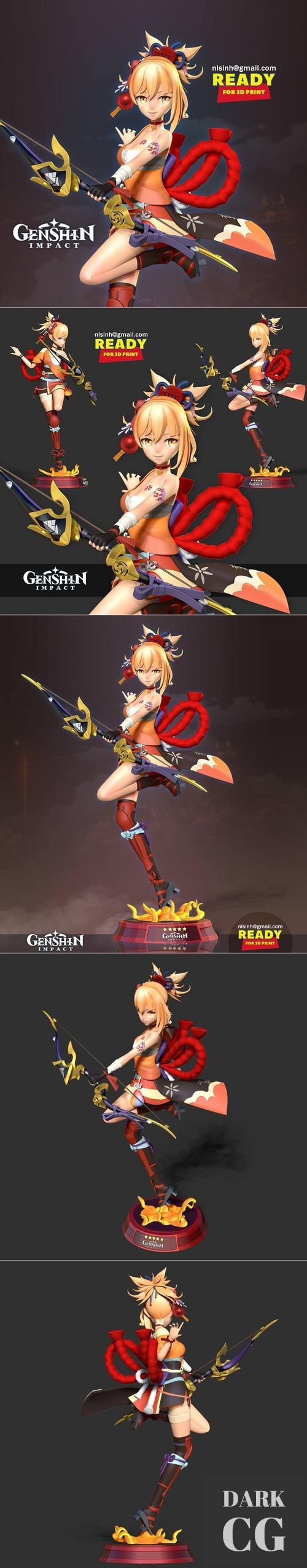 Yoimiya - Genshin Impact Fanart – 3D Print