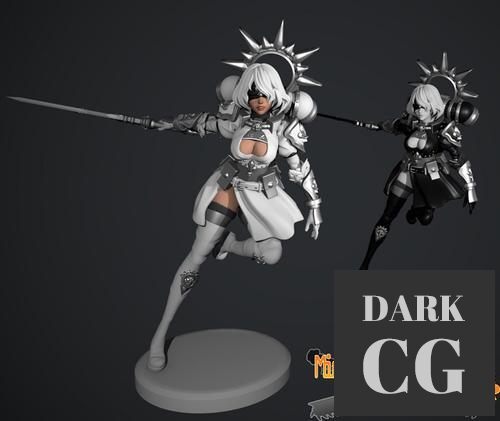 Nier space nun anime figurine – 3D Print