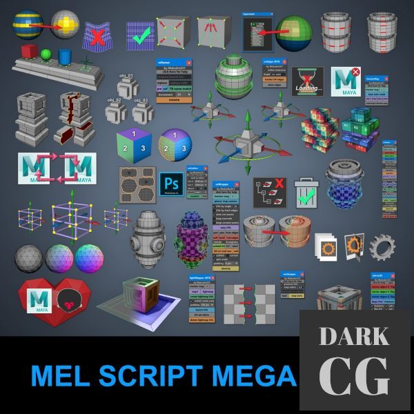 Autodesk Maya Malcolm341 All Mel Script Pack (Latest Update)