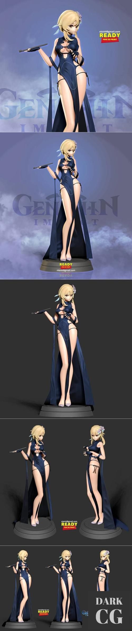 Traveler in Cheongsam – 3D Print