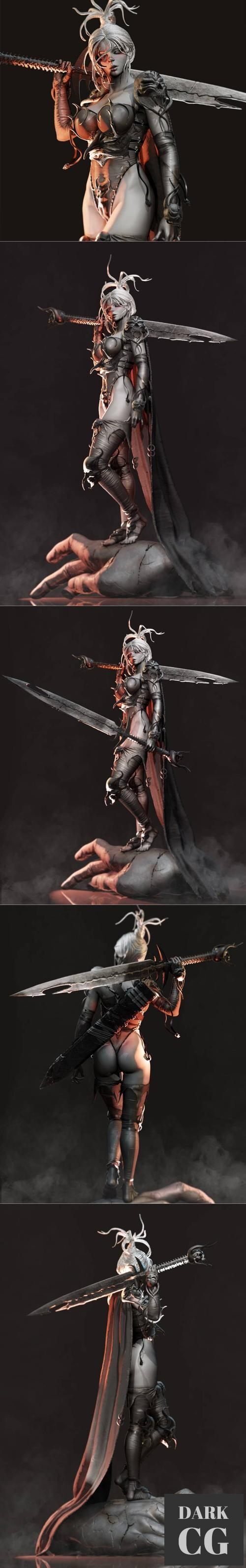 Warrior Lady – 3D Print