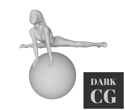 Acrobat on a ball – 3D Print