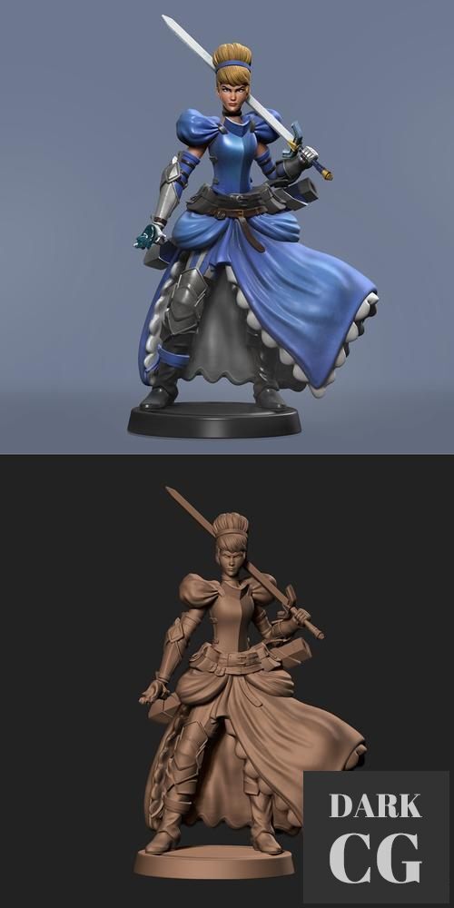 Cinderella Warrior – 3D Print
