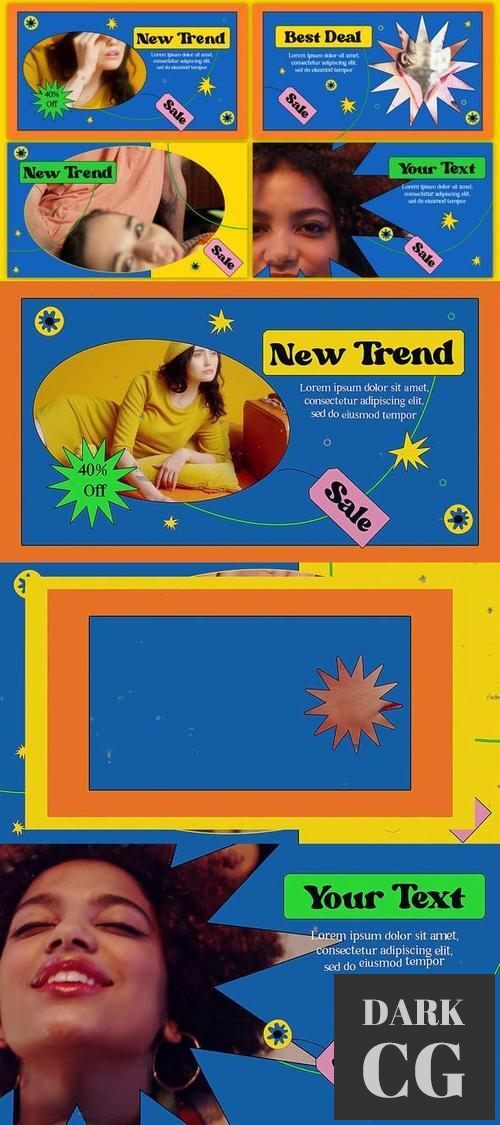 Graphic Retro Slideshow 37965103