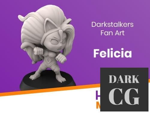 Chibi Felicia - Darkstalkers Fan Art – 3D Print