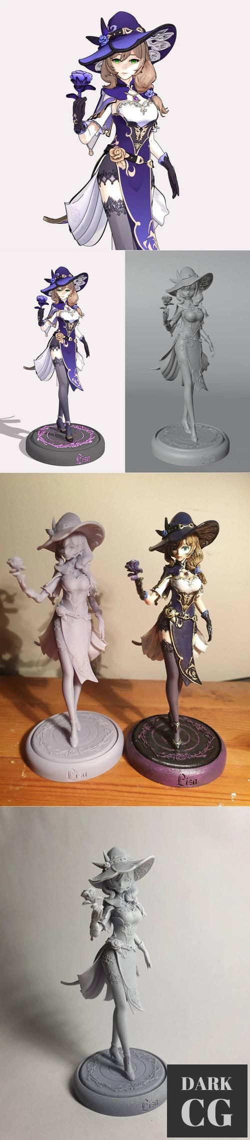 Lisa v4 Genshin Impact – 3D Print