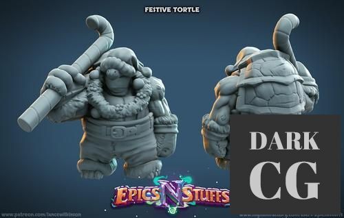Festive Tortle – 3D Print