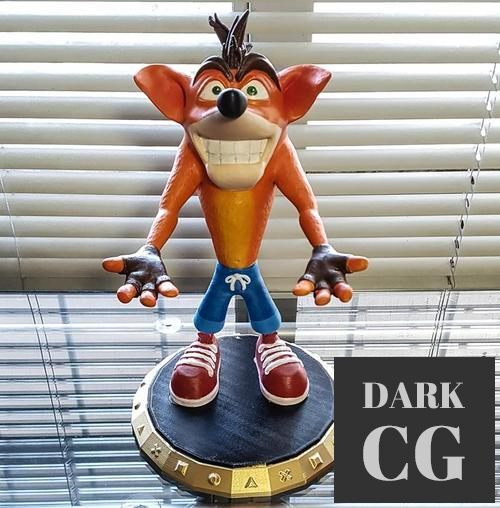 Crash Bandicoot Washed – 3D Print