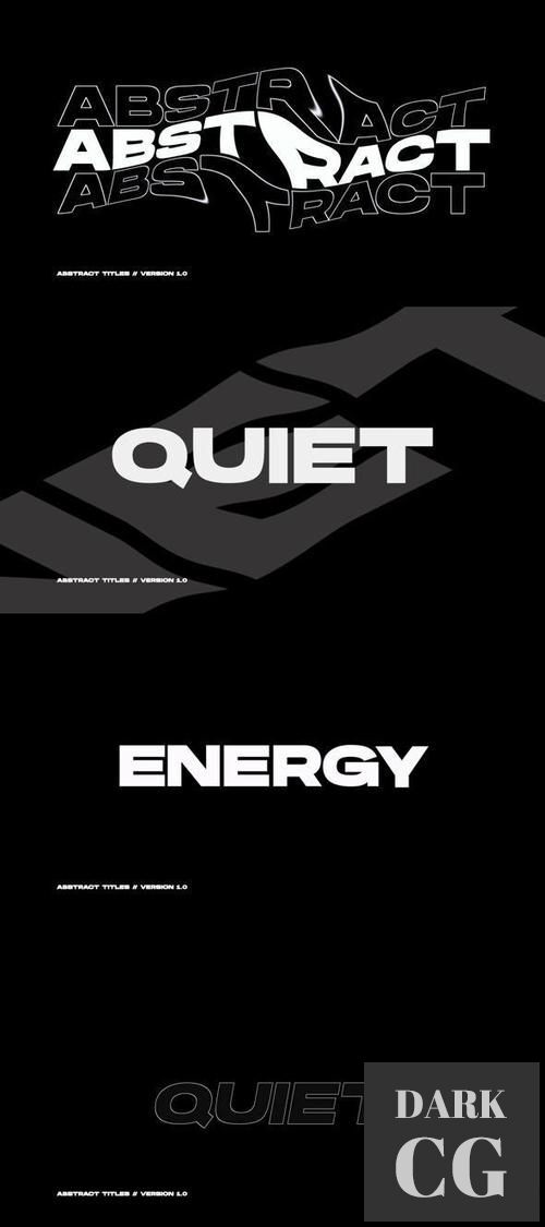 Abstract Titles After Effects 38001517