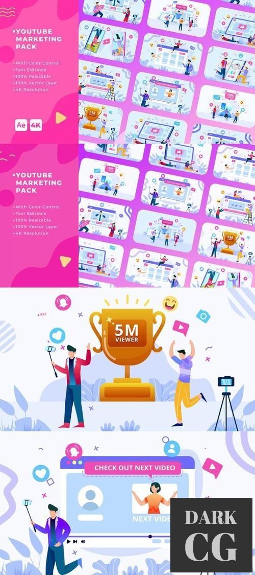 YouTube Marketing Pack After Effects 37996106