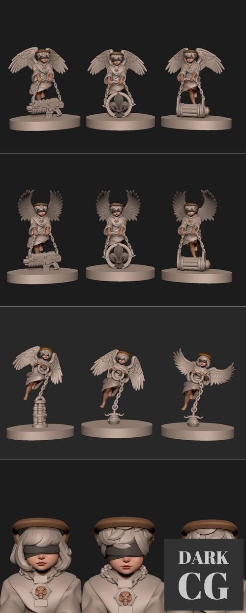 Anime Set Of Cherubs – 3D Print
