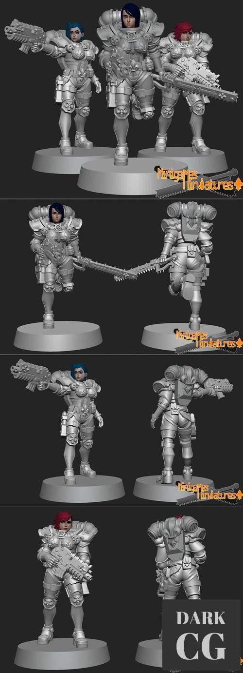 Space Nuns Anime Figurines Part 2 February 2022 – 3D Print