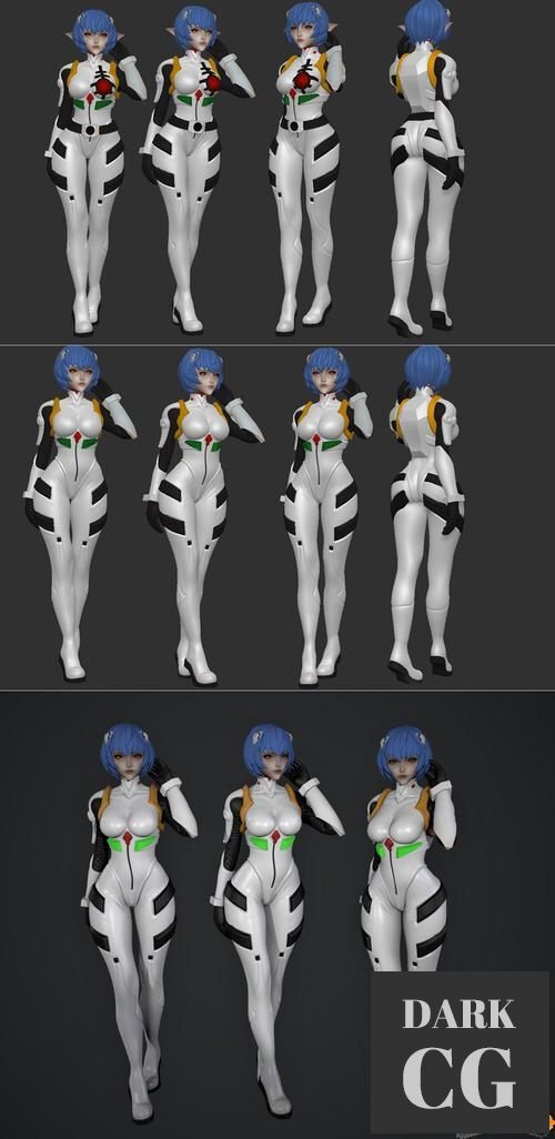 Rei Ayanami Space Elf Figurine – 3D Print