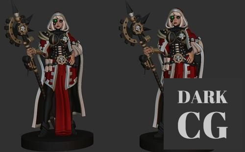 Techpriest Space Nun Anime Figurine – 3D Print