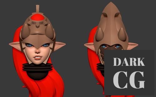 Space Elf Heads Helmets – 3D Print