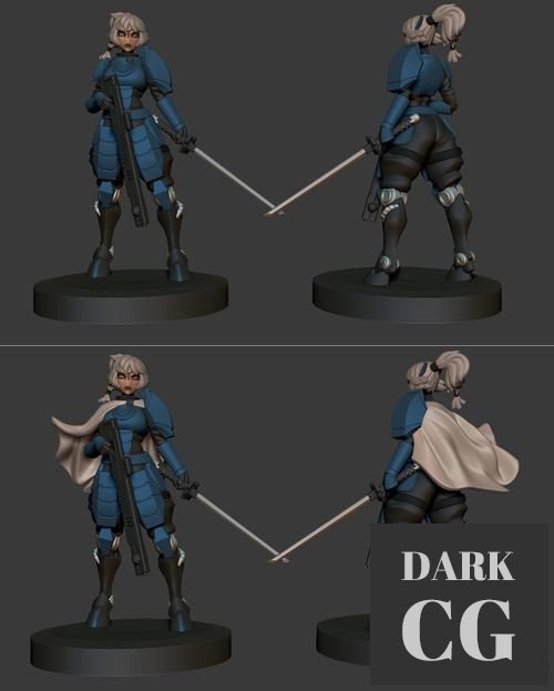 Greater Good Anime Figurine (Based On Robot Jones Concept) – 3D Print
