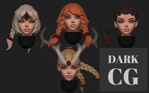 Space Nuns Heads November 2021 – 3D Print