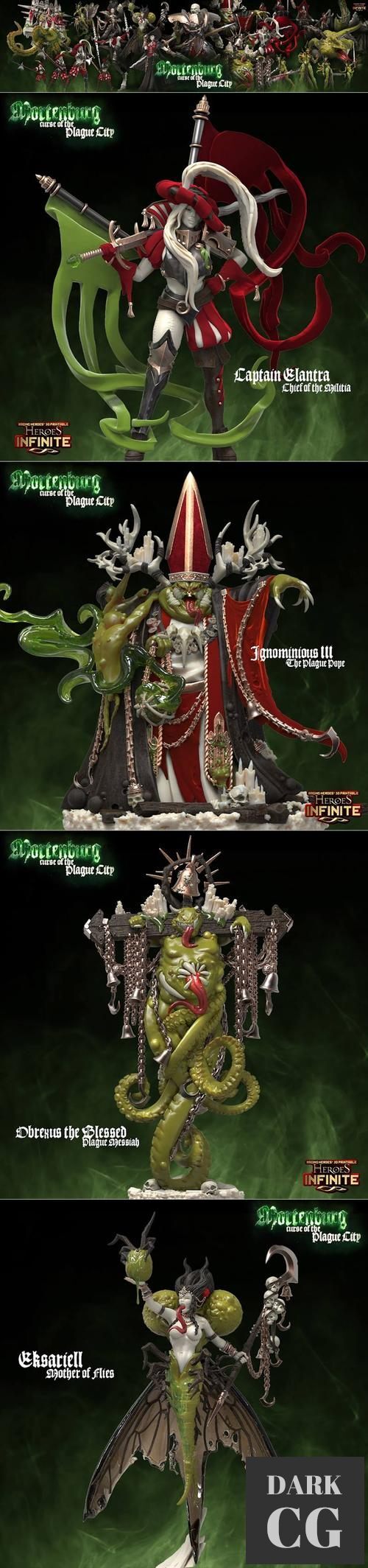 ﻿Heroes Infinite - Mortenburg - Curse of the Plague City May 2022 – 3D Print