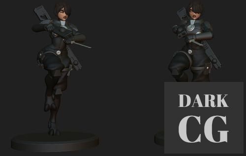 Anime Figurine (Based On Robot Jones Concept) - Pistol – 3D Print