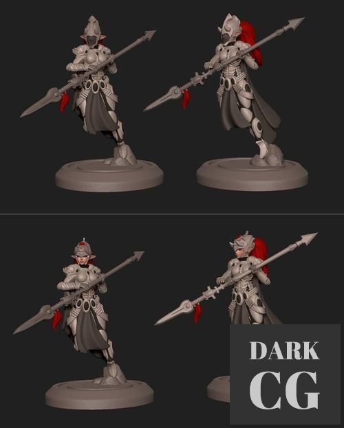 Space Elf Figurine July 2021 – 3D Print
