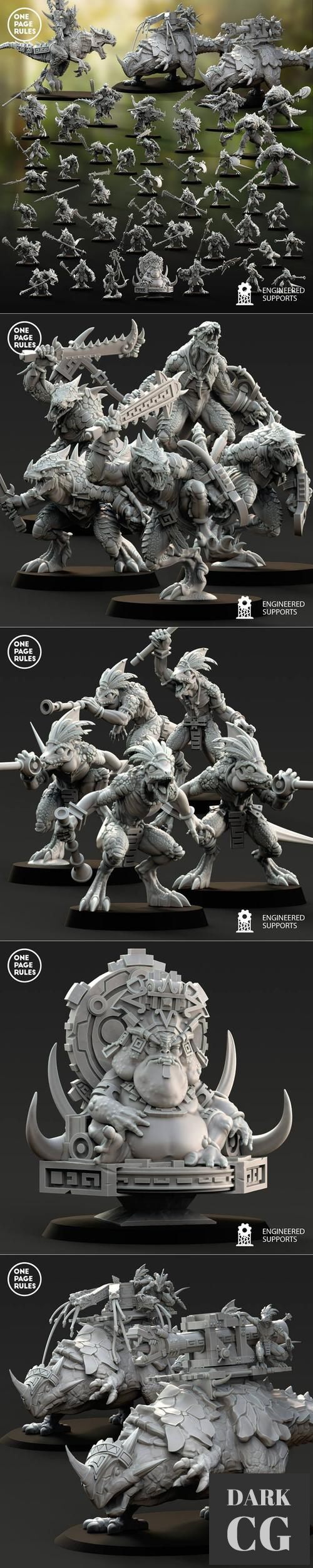 One Page Rules - Saurians - Army Bundle – 3D Print