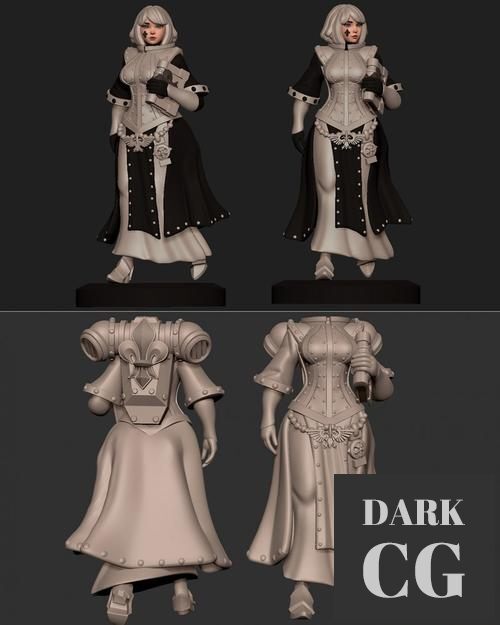 Space Nun Librarian – 3D Print
