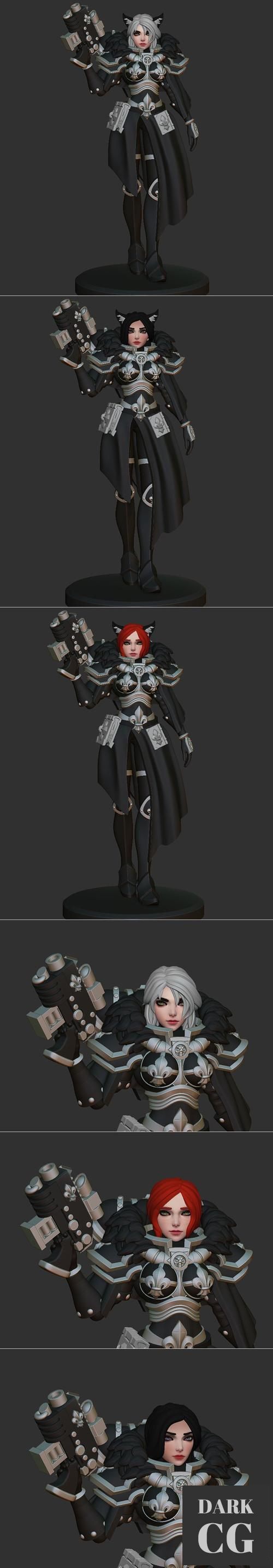 Witcher Space Nuns Anime Heads – 3D Print