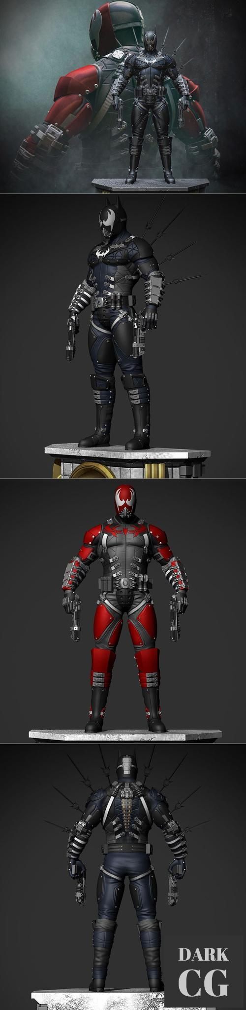 Grendel Knight Batman and Red Hood from DC – 3D Print