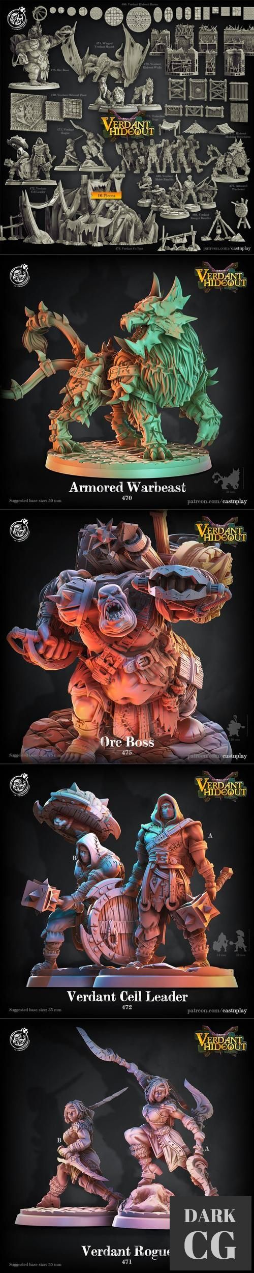 Cast N Play - Verdant Hideout January 2022 – 3D Print